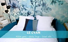 Le Cyan, studio 4min gare et centre ville, local vélo