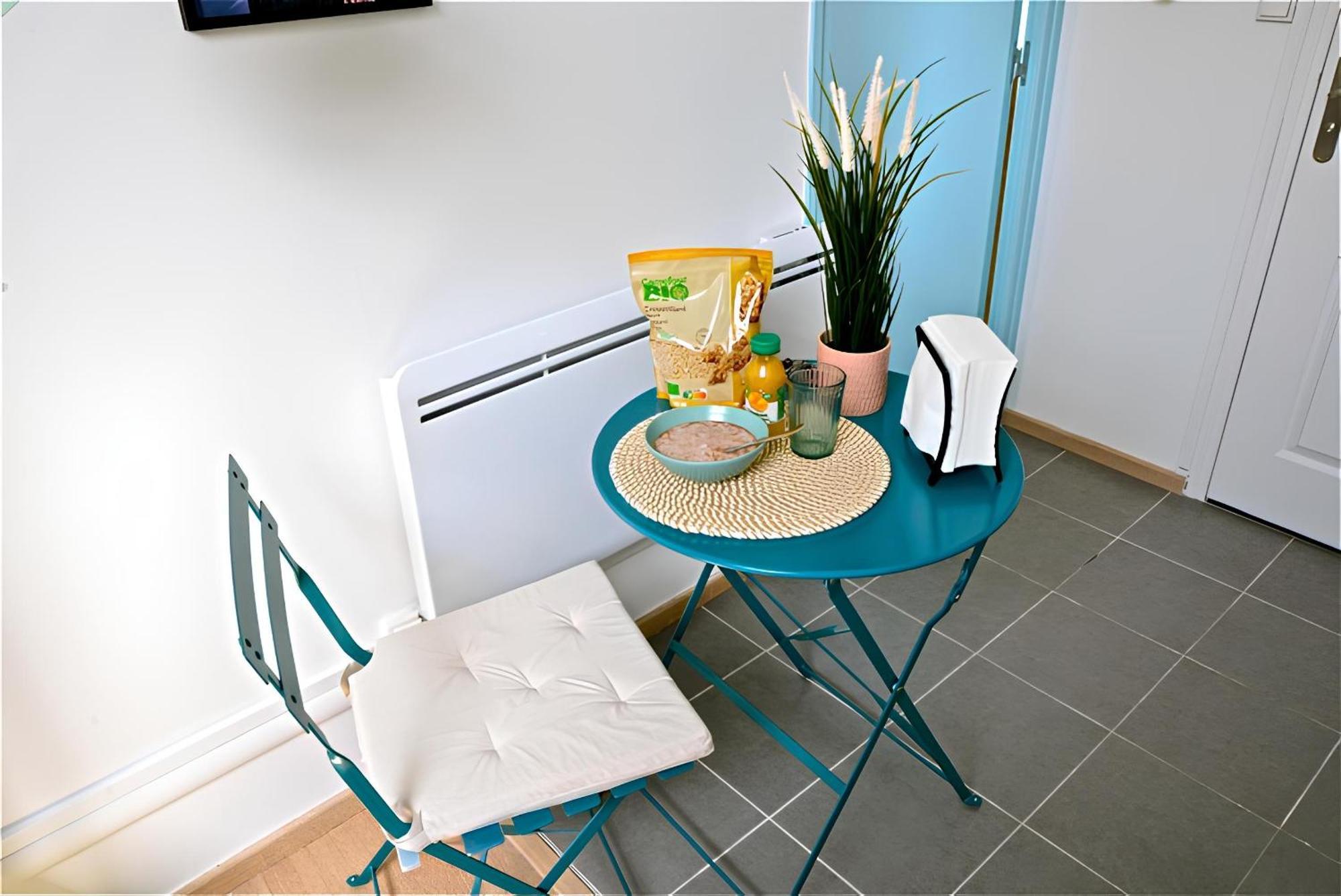 Le Cyan, studio 4min gare et centre ville, local vélo Amiens Extérieur photo