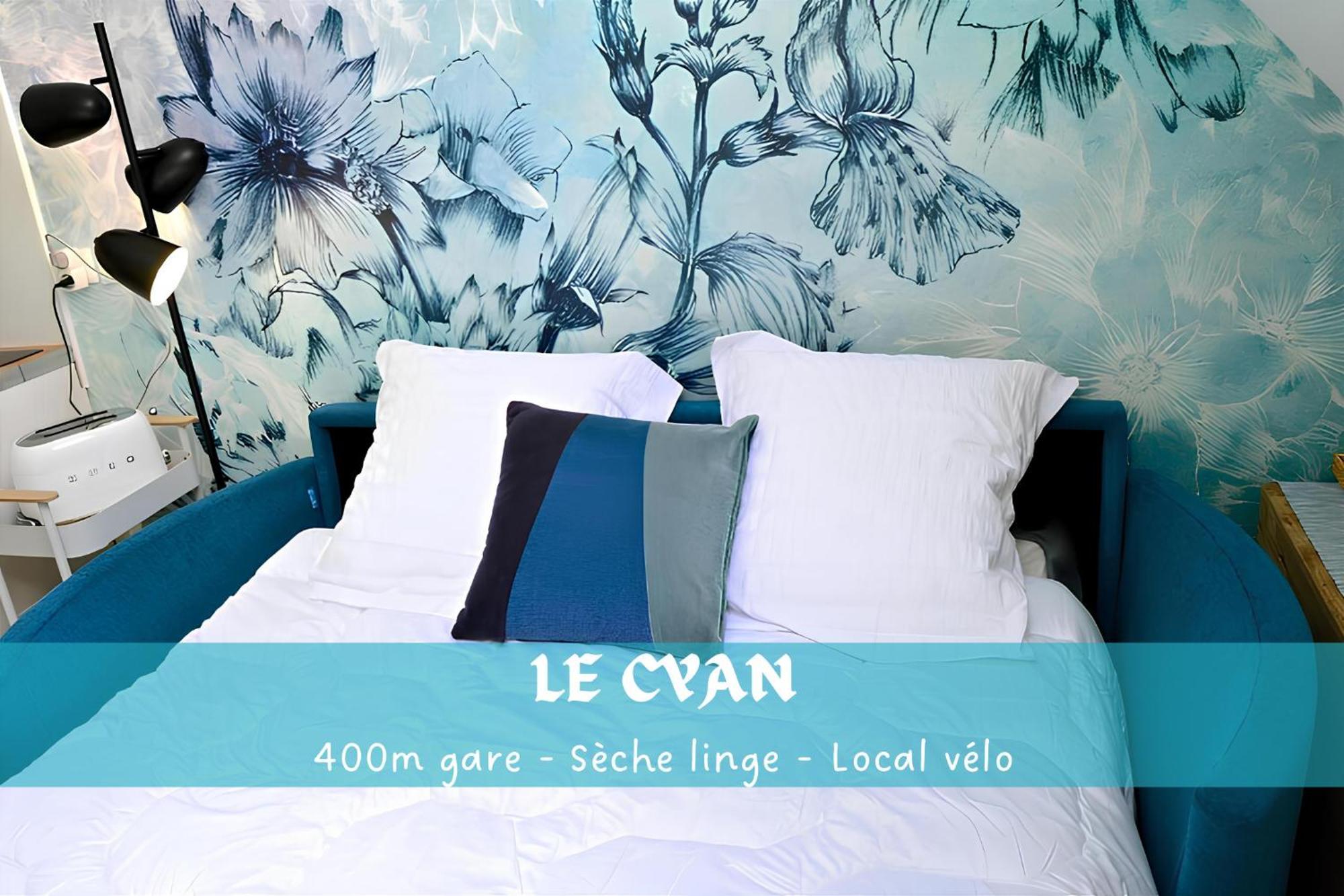 Le Cyan, studio 4min gare et centre ville, local vélo Amiens Extérieur photo
